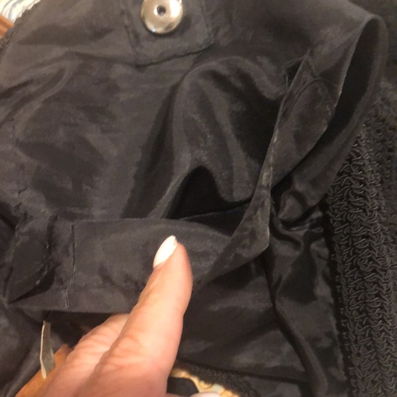 Excellent condition macramé tote, Fully lined. - Picture 8 of 8